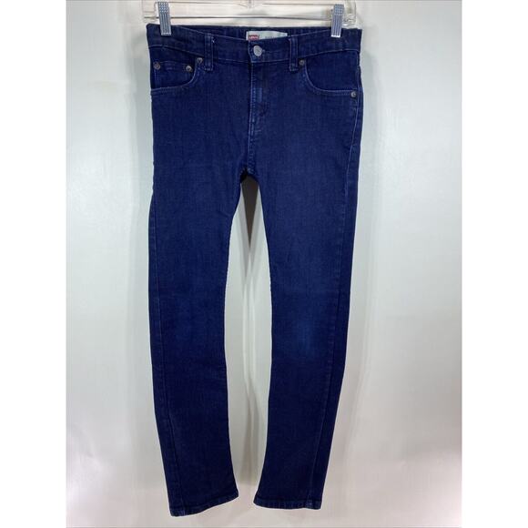 Levi's 510 Super Skinny Jeans Dark Blue Stretch Denim Boys (27x29) Size 14 - Picture 6 of 8